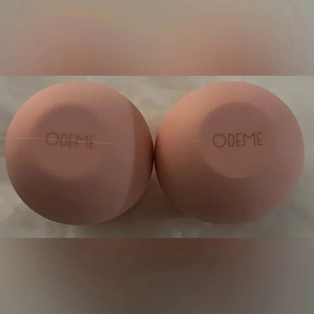 New! ODEME Pink Silicone Stemless Wine Glasses Pair